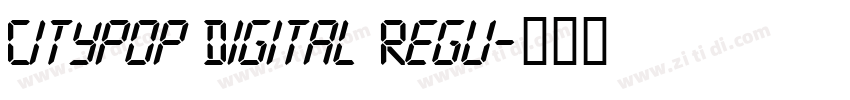 Citypop Digital Regu字体转换